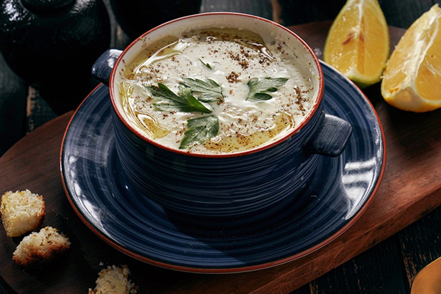 شوربة دجاج بالكريمة