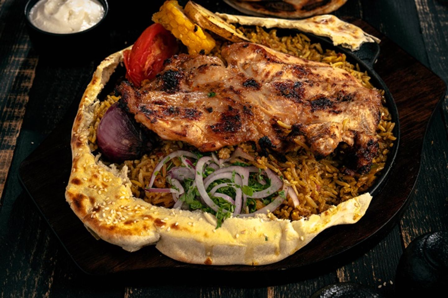 مسحب دجاج مع الأرز