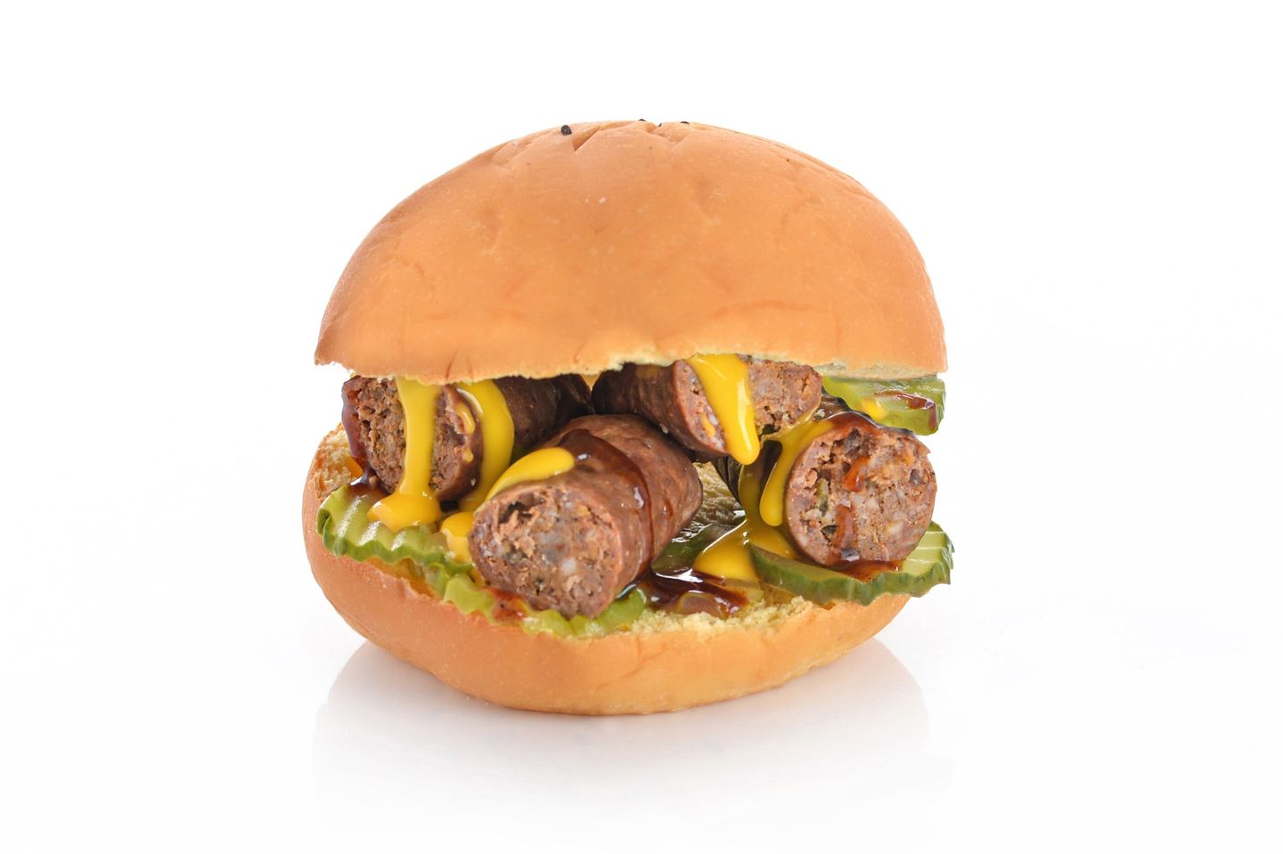 Sauage With Cheese Sandwich
