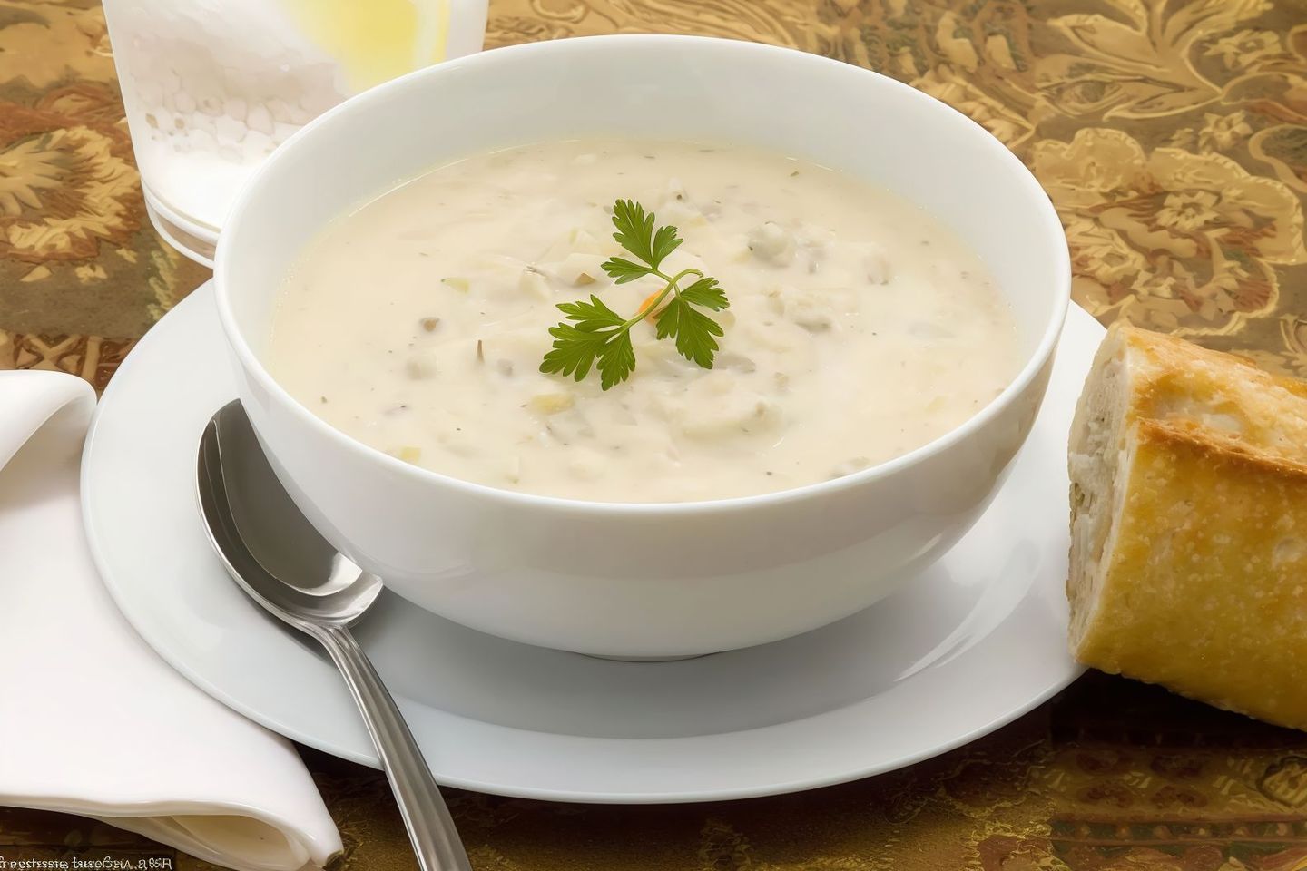 شوربة روبيان بالكريمة