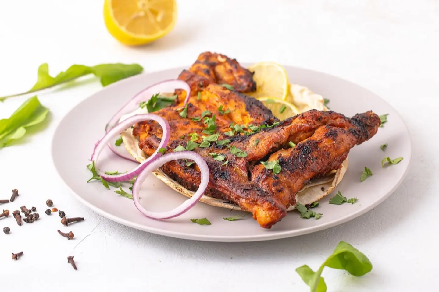 Half Chicken On Charcoal