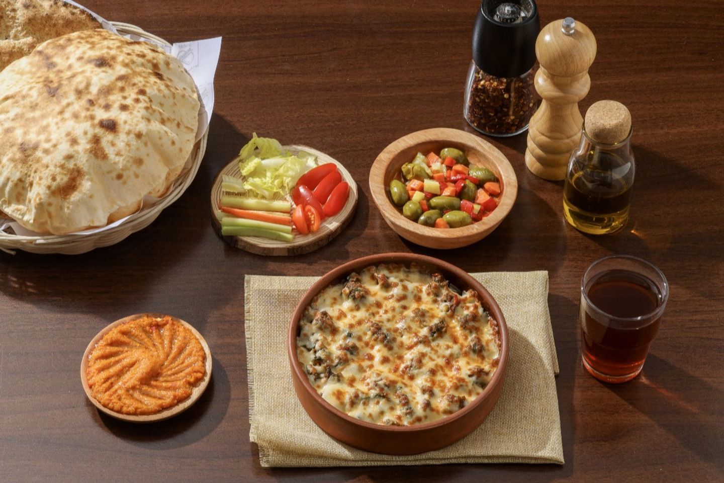 لحم حجازية مع جبنة وبطاطس