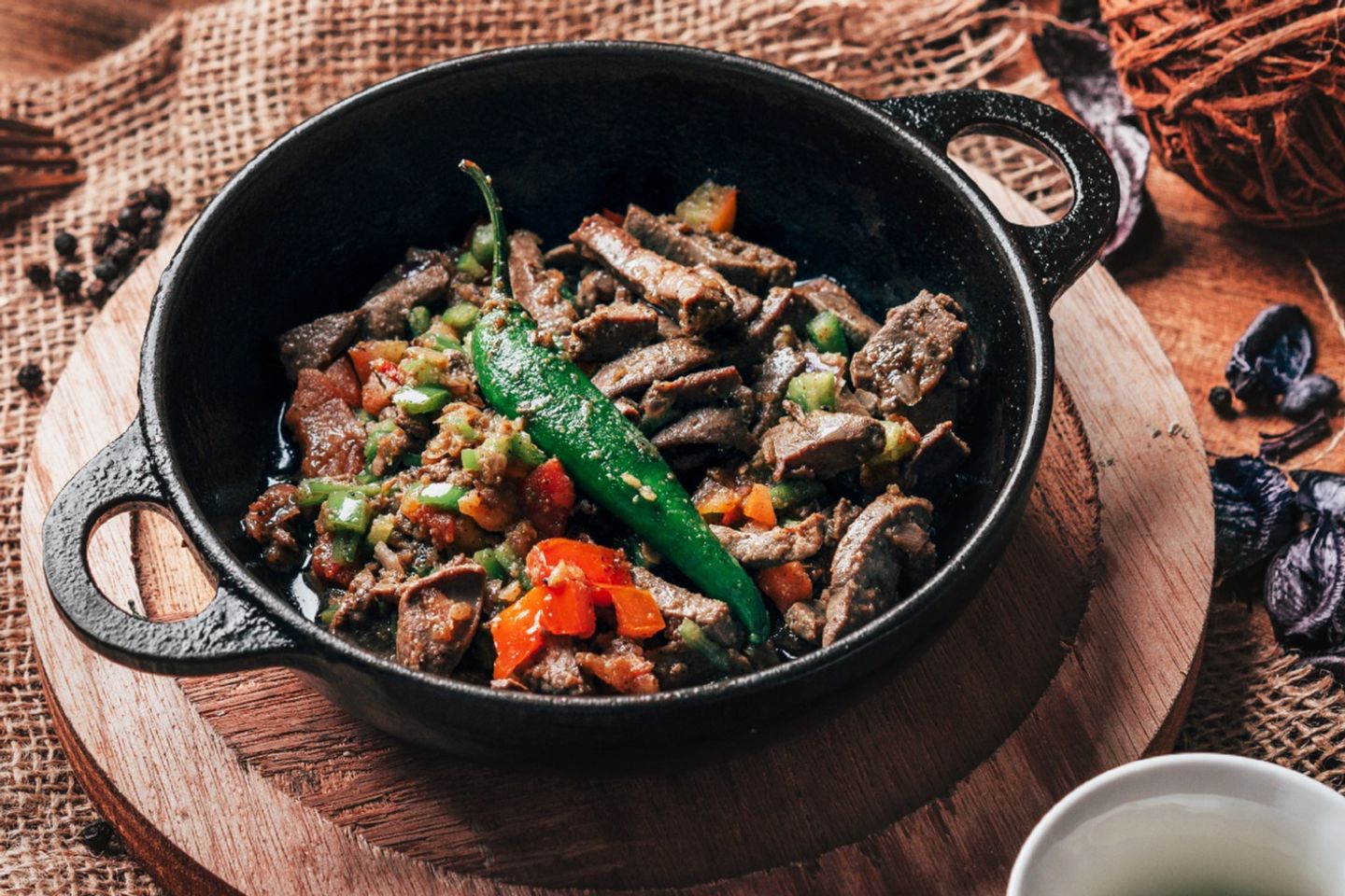 كبدة على الصاج