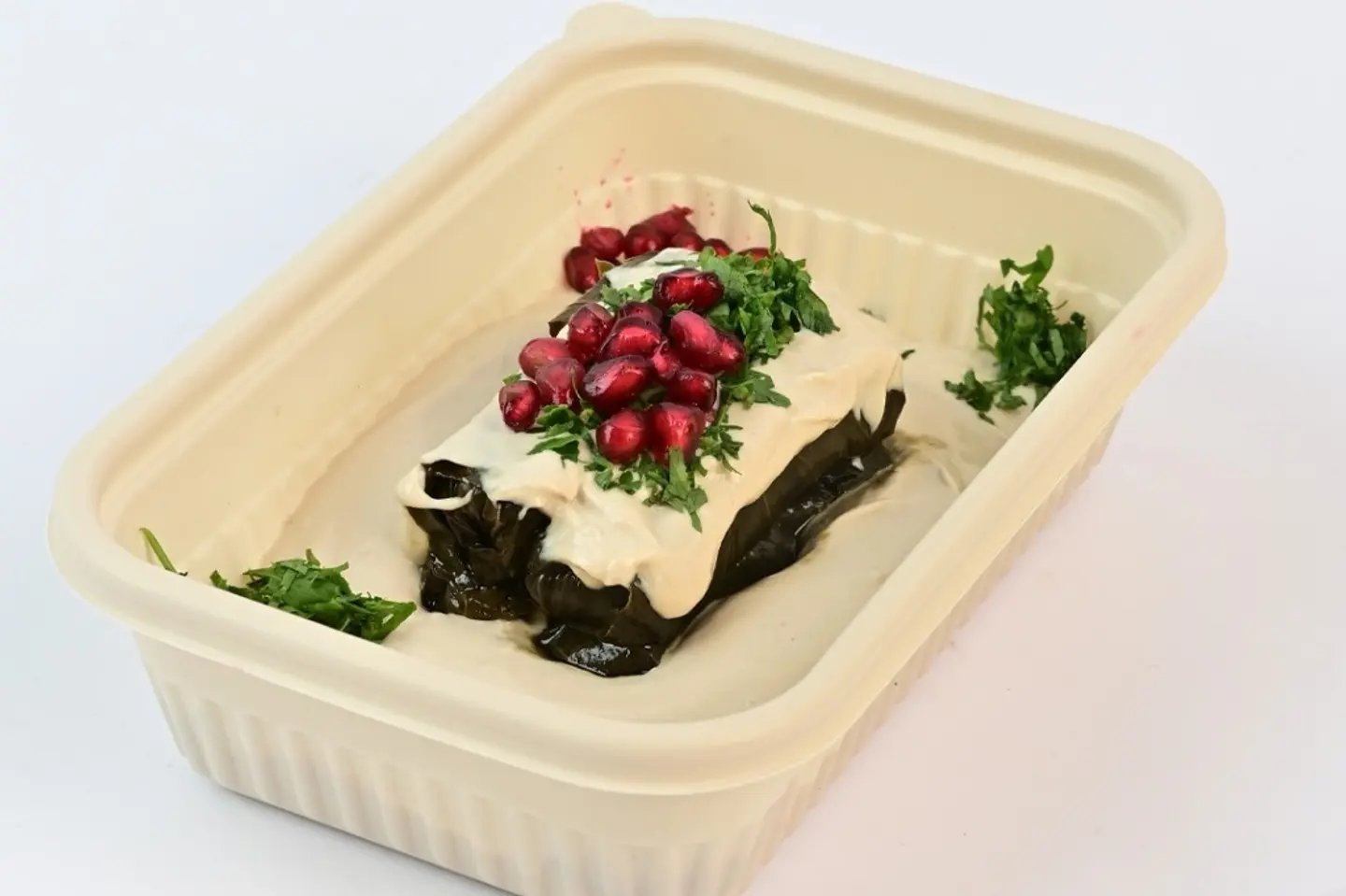 Grape Leaves Fatteh With Tahini Sauce 6262