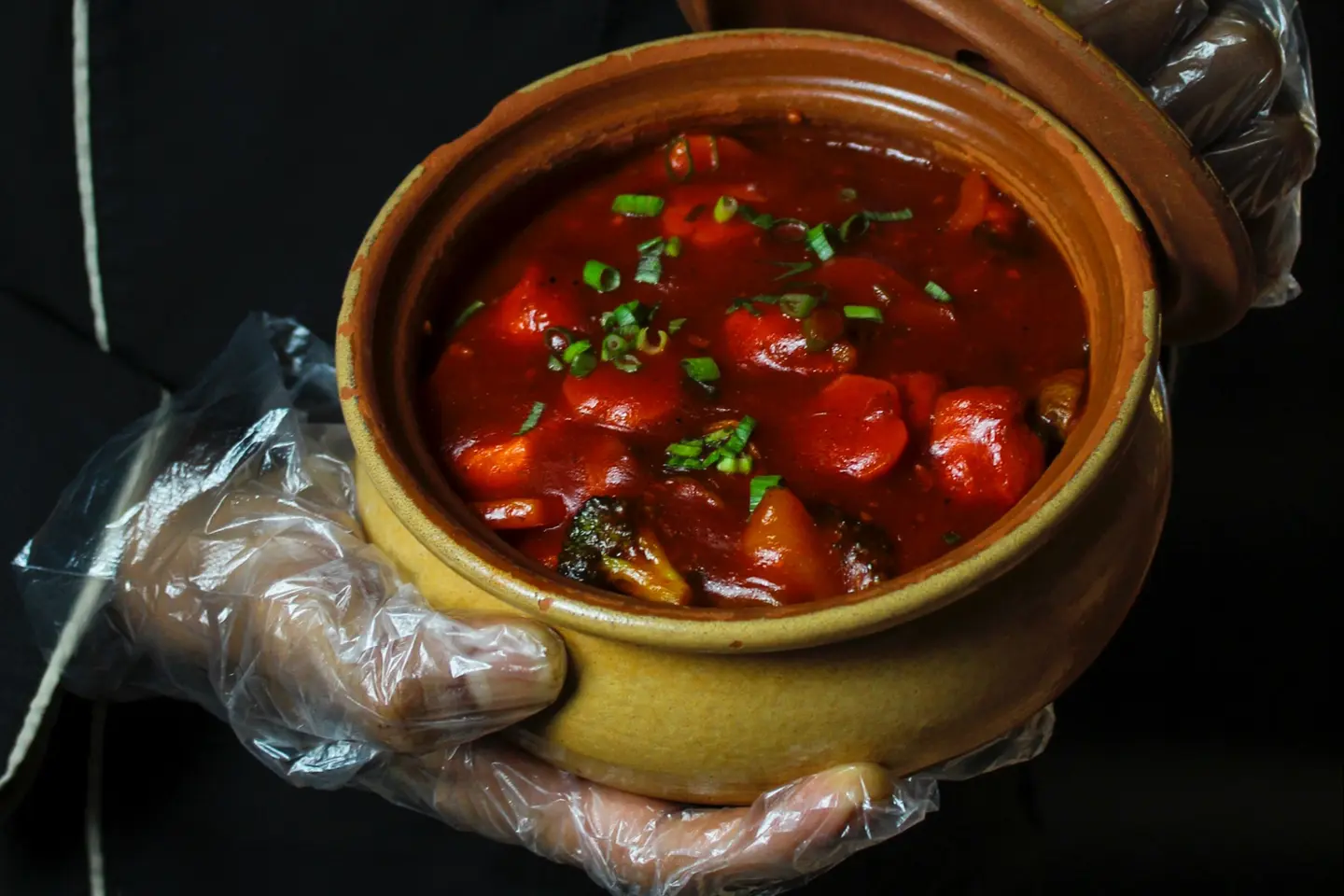 دجاج منغوليان مع الأرز