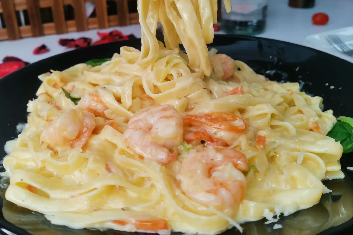 Shrimps Fettuccini