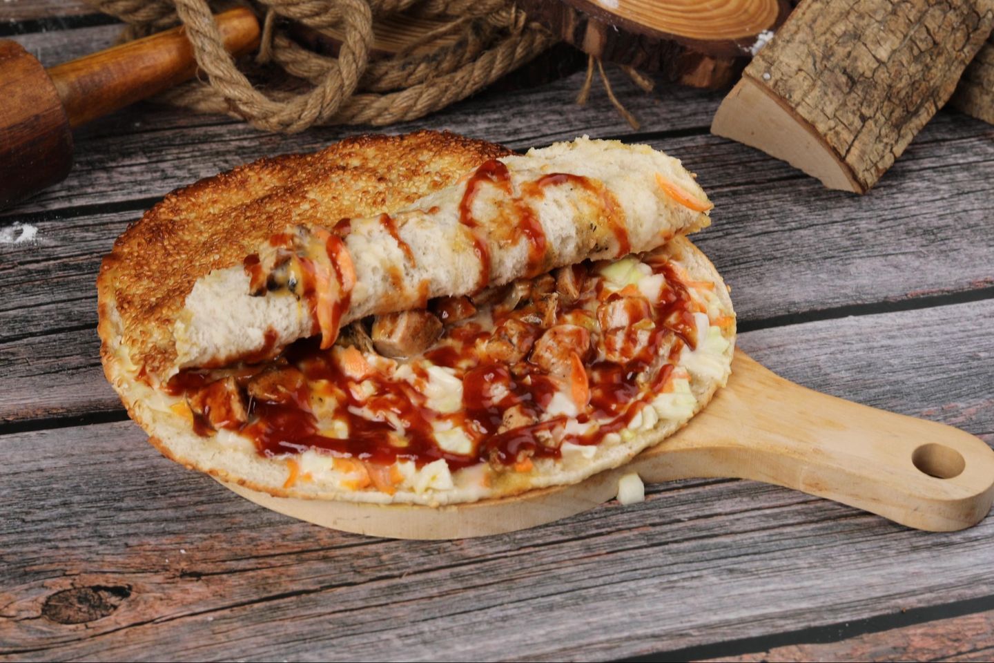 Bbq Chicken Tawook Cake