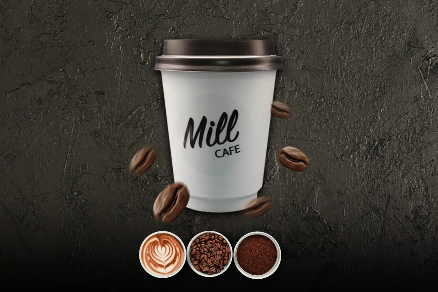 وايت موكا كافية - وسط