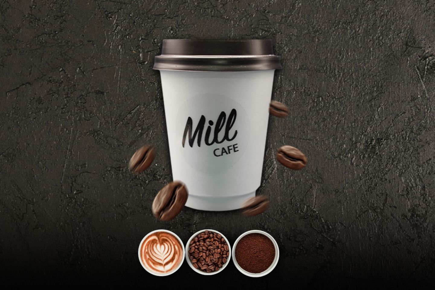 وايت موكا كافية - وسط