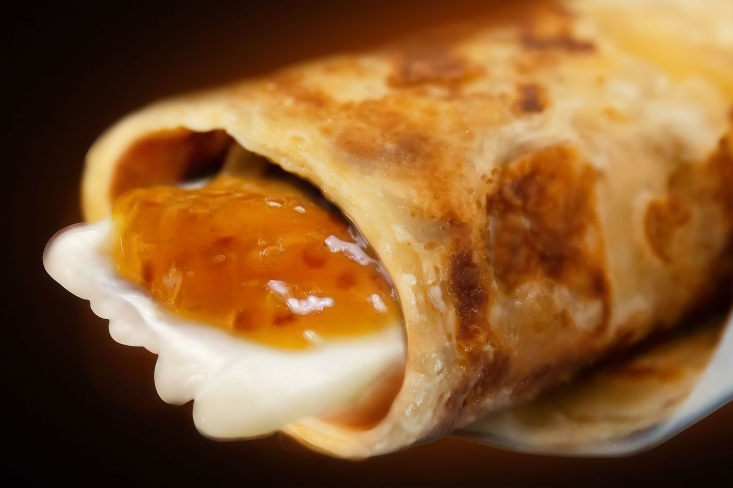 فطيرة بالجبنة السايلة والمربى