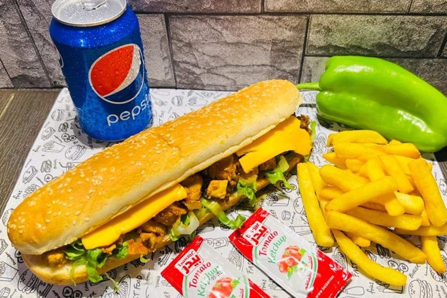 وجبة صب دجاج