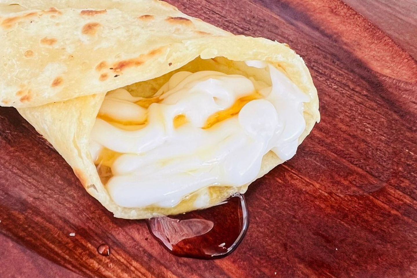 Cream With Honey Chapati