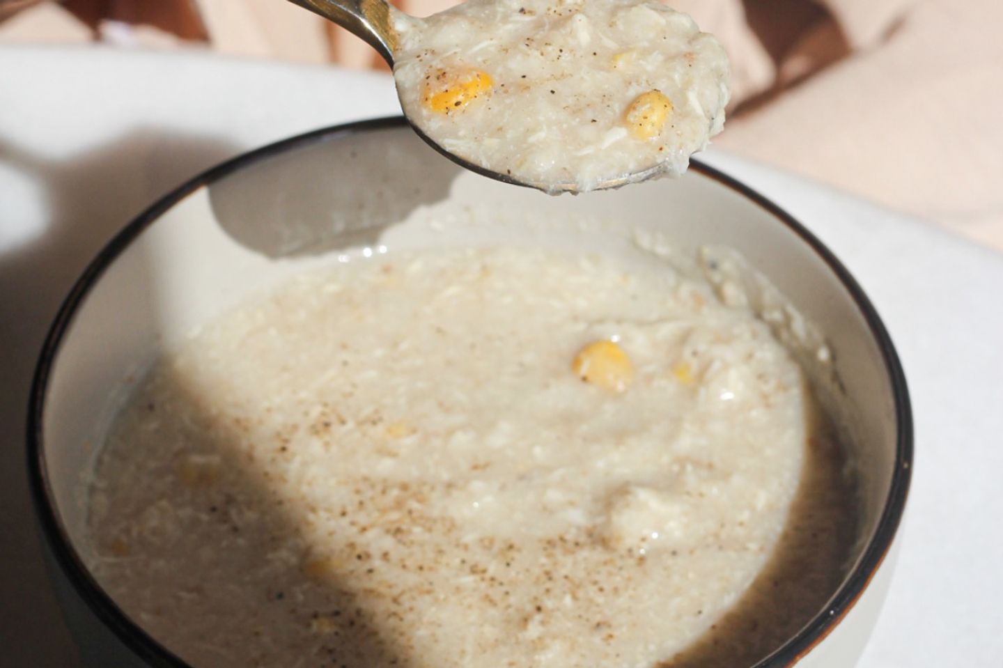 شوربة شوفان بالذرة