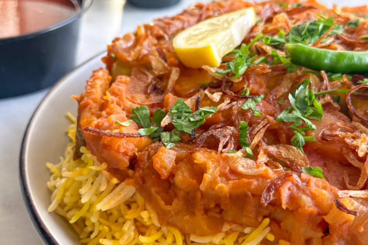 Half Chicken Maqlouba