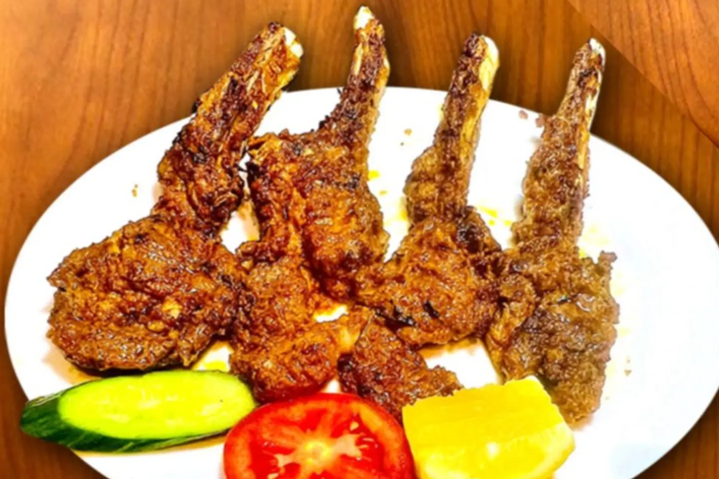 قطع لحم مشوية