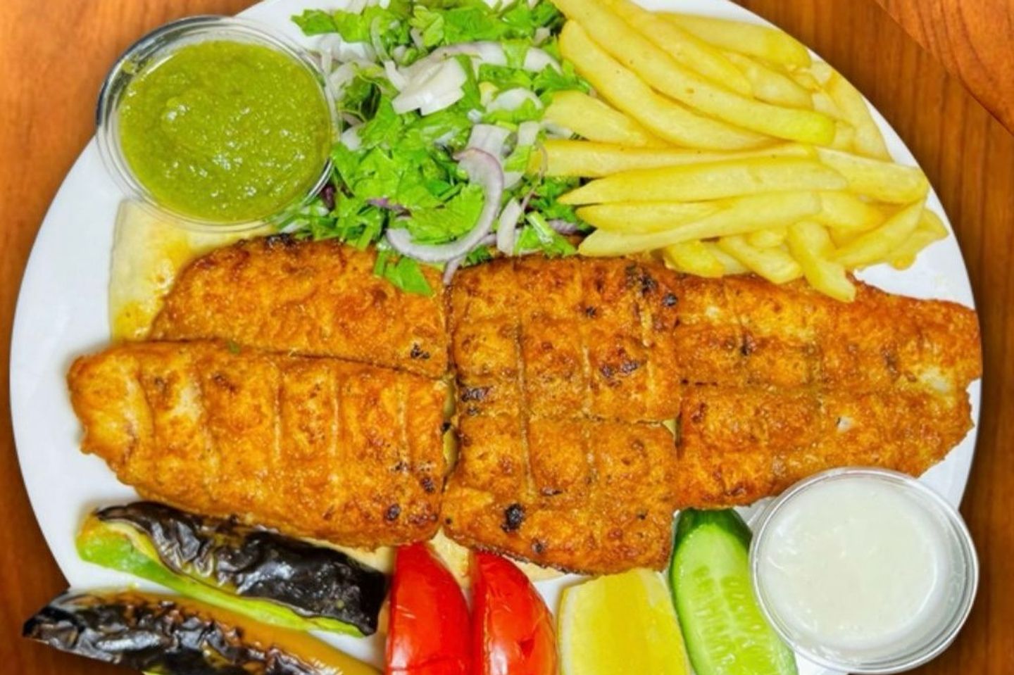 سمك هامور مشوي