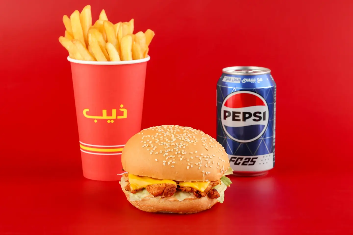 كلاسك برقر دجاج وجبة