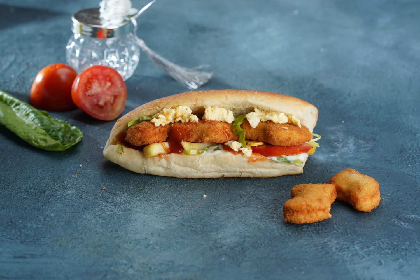 Chicken Pieces Sandwich