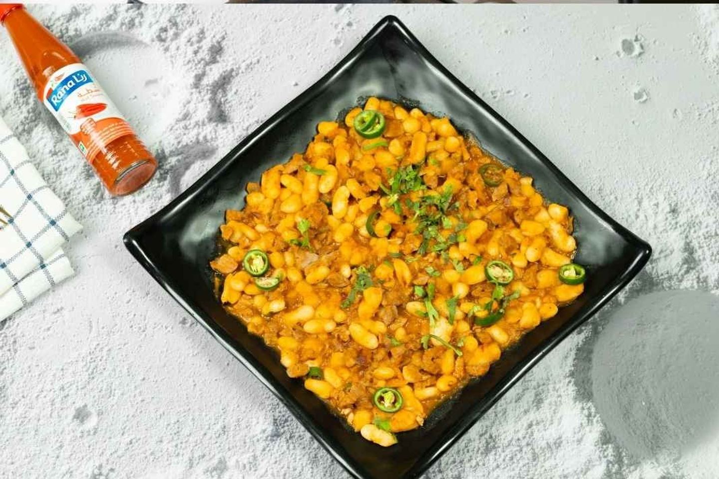 Bean With Tuna On Stone