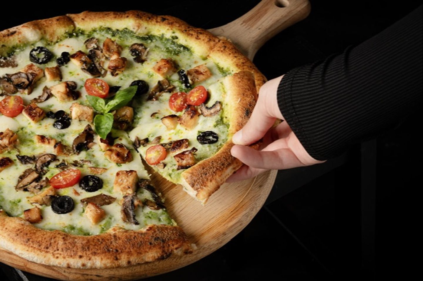 Chicken Pesto Pizza