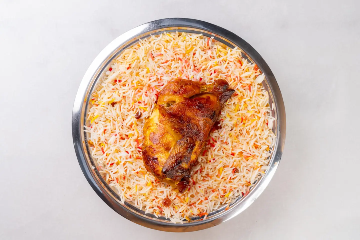 نص دجاج شواية أرز الشيف