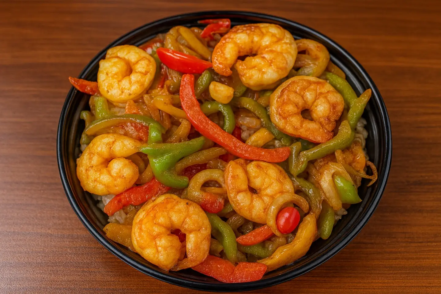 وجبة الارز الاسكندراني بالخلطة و الروبيان