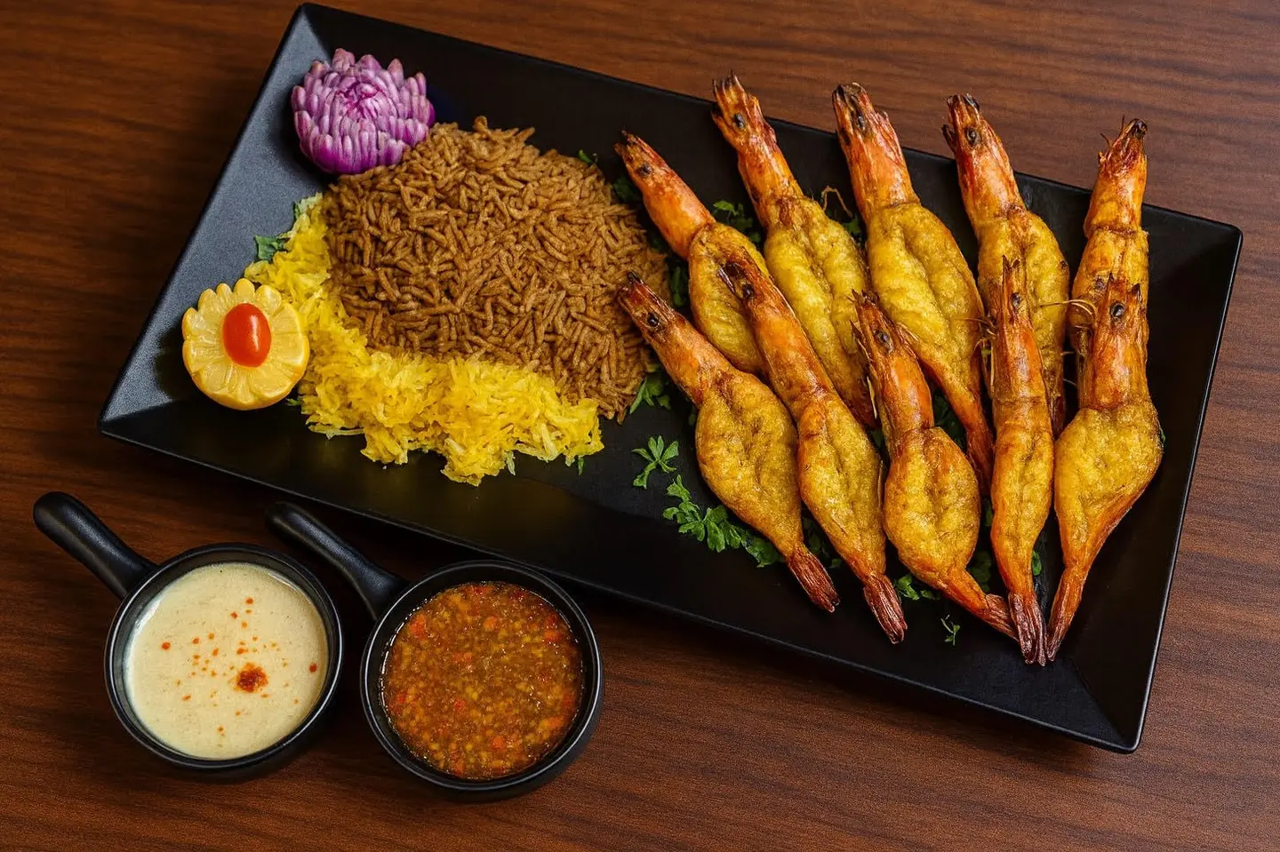 وجبة روبيان بترفلاي