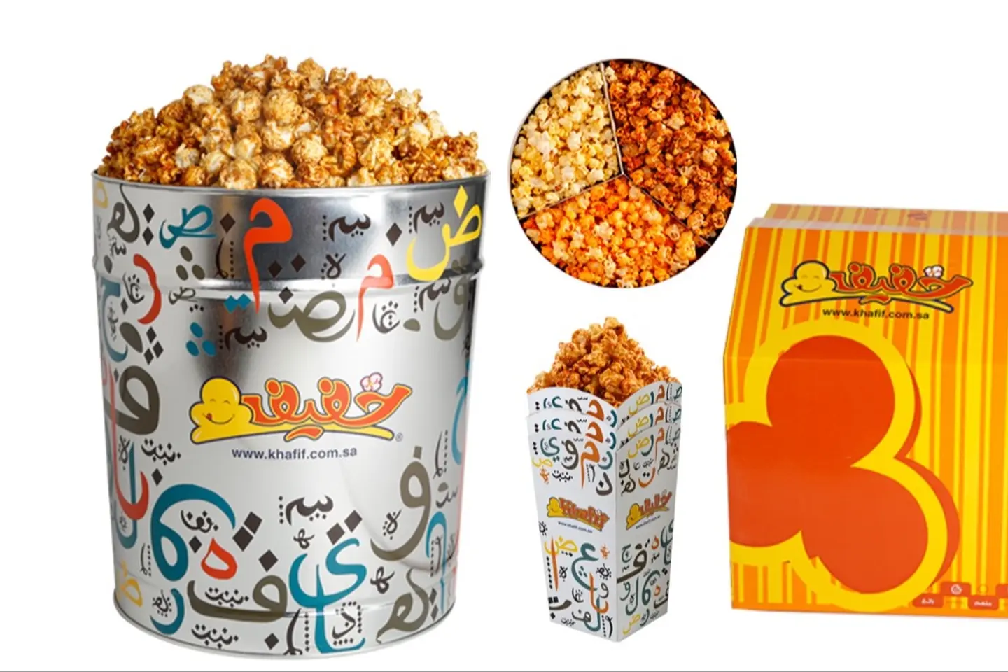 Popcorn Giant 3.5 Gallon Three Flavors