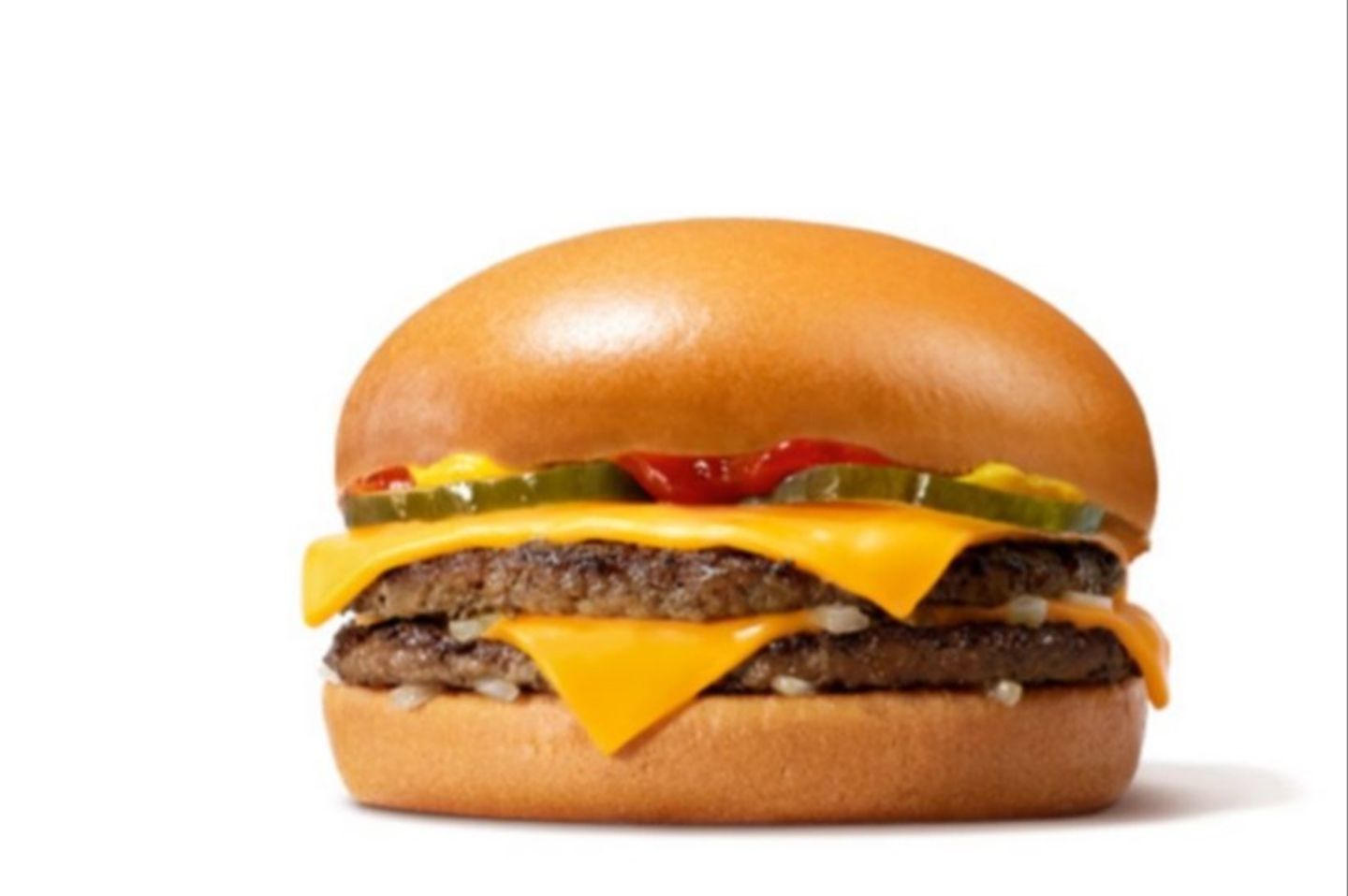 Double Beef Burger With Cheese Sandwich