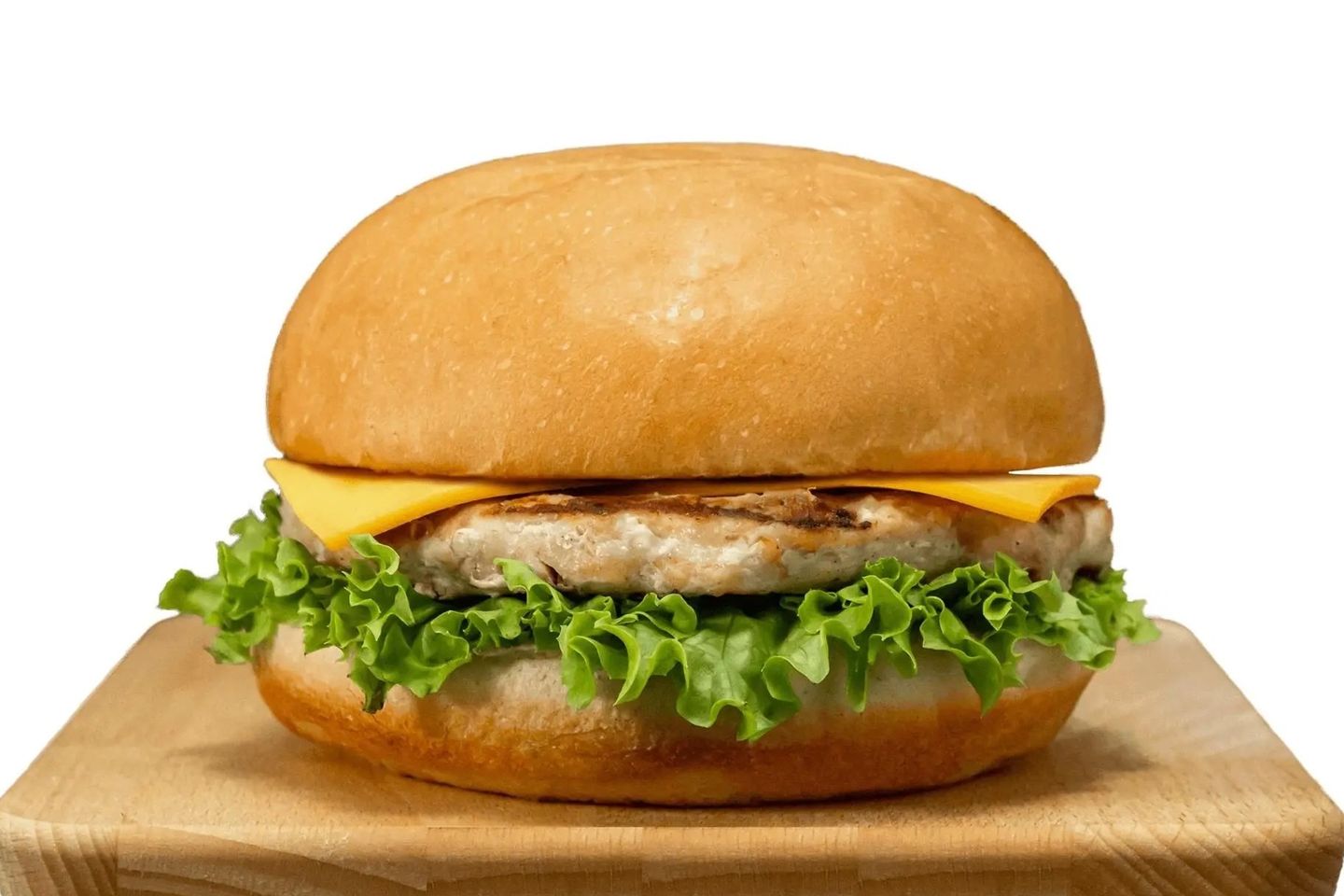 Chicken Burger With Cheese Sandwich