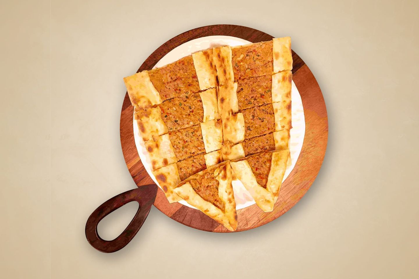 فطيرة لحم مشكل بالجبن
