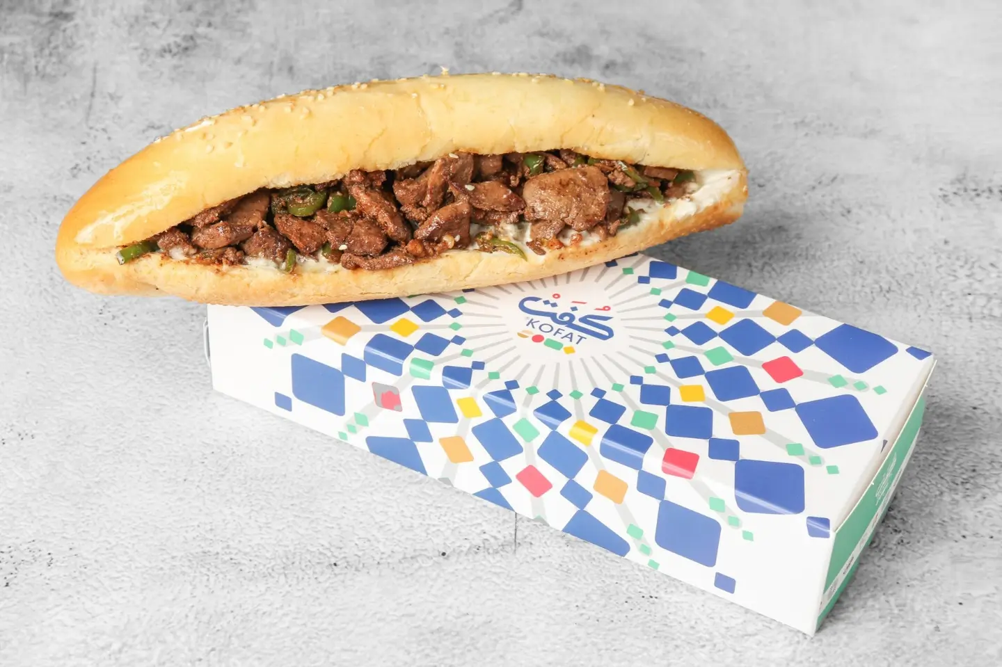 ساندويتش كبدة مع الجبنة