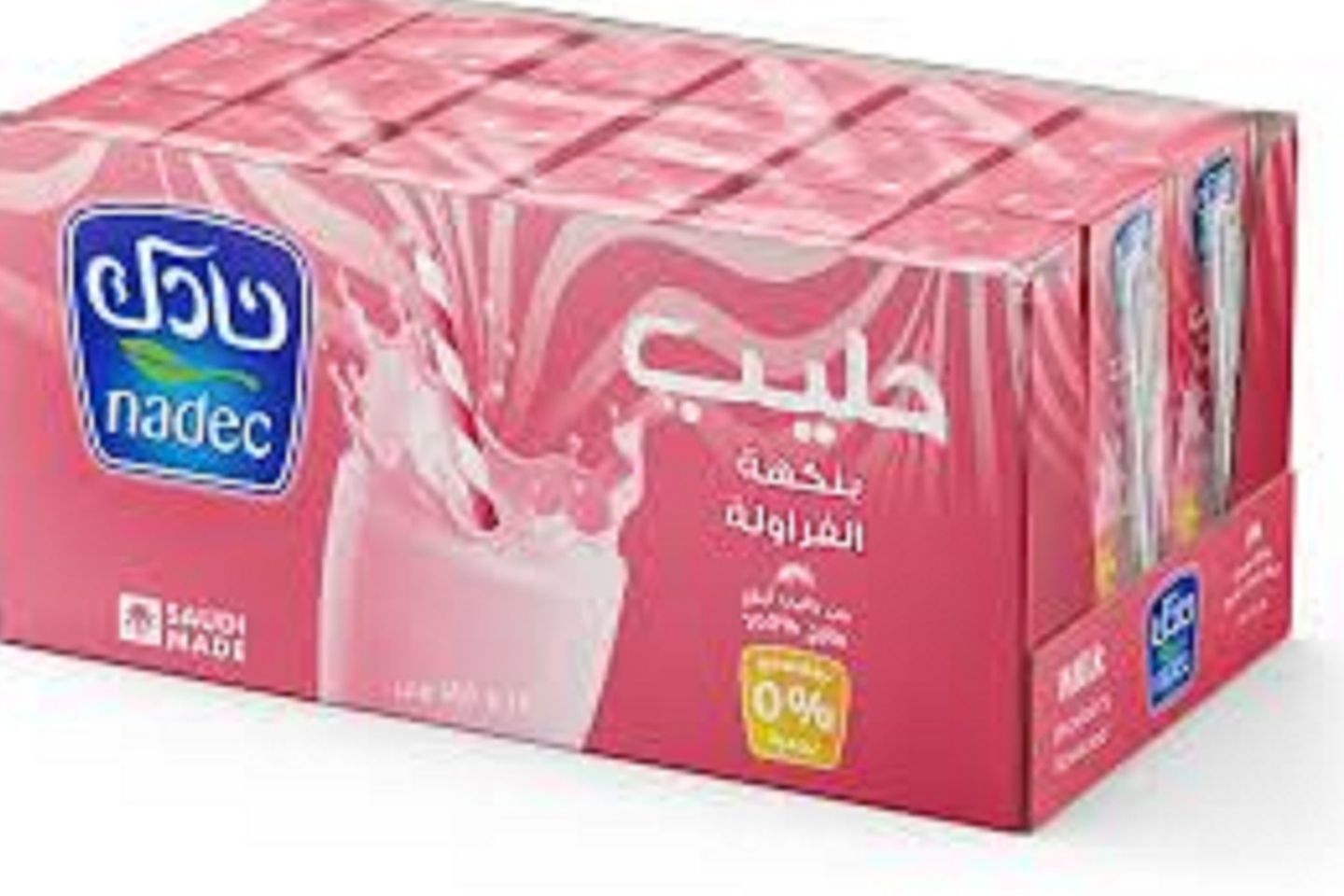 كرتون نادك حليب فراولة ٢٠٠/١٨مل