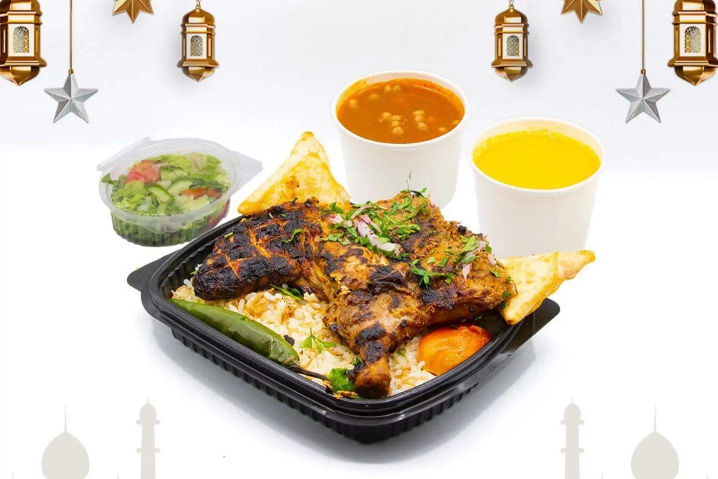 وجبه دجاج مشوى