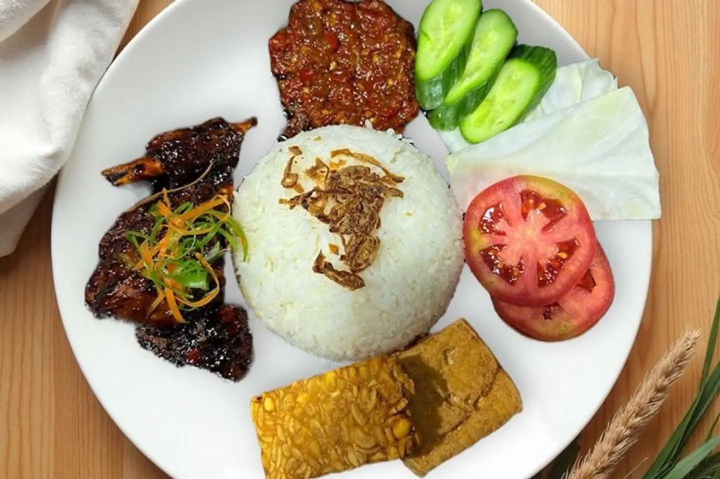 Paket Nasi Iga Bakar