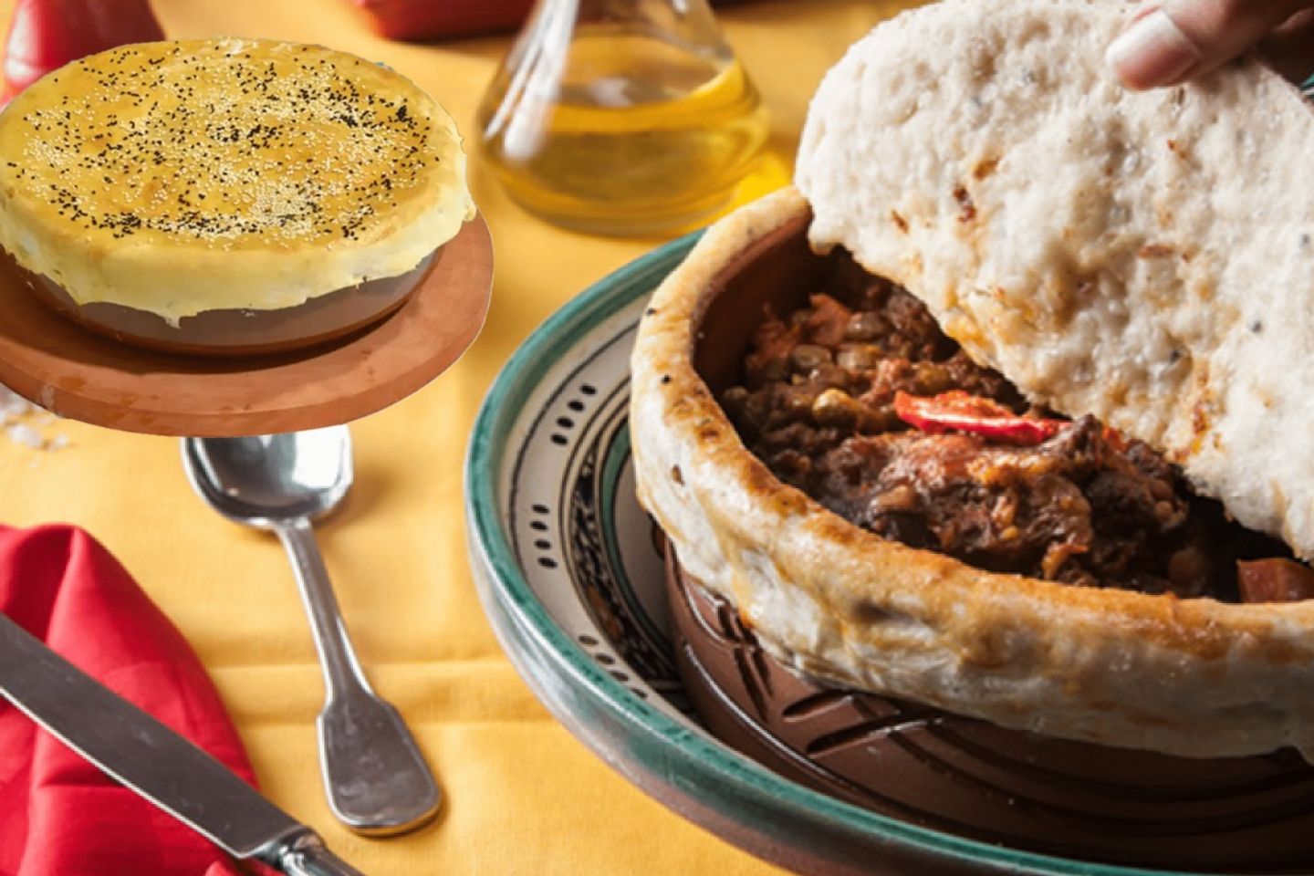 طاجن افريكانو لحم