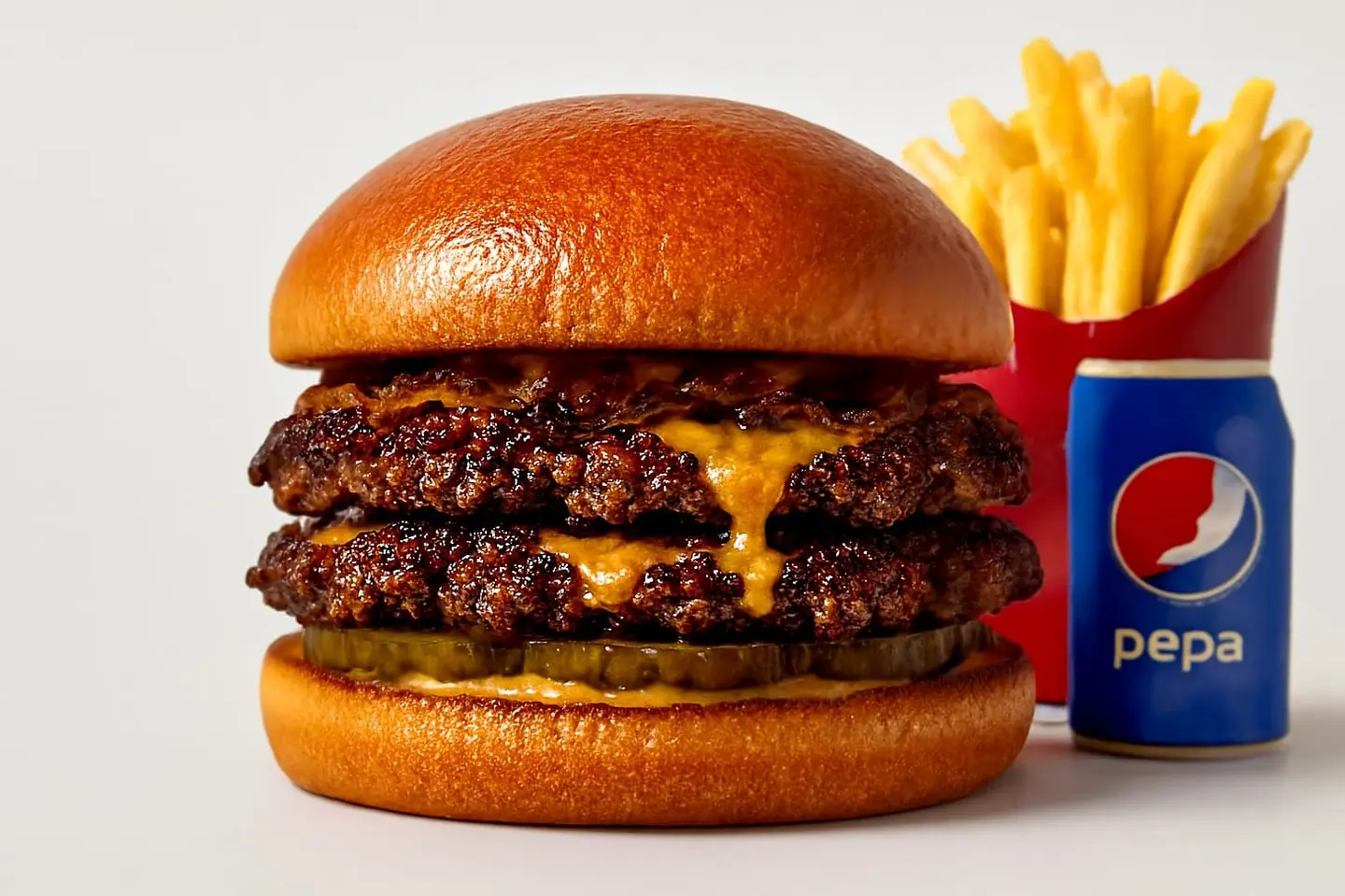 وجبة دبل شماس برجر بيكن