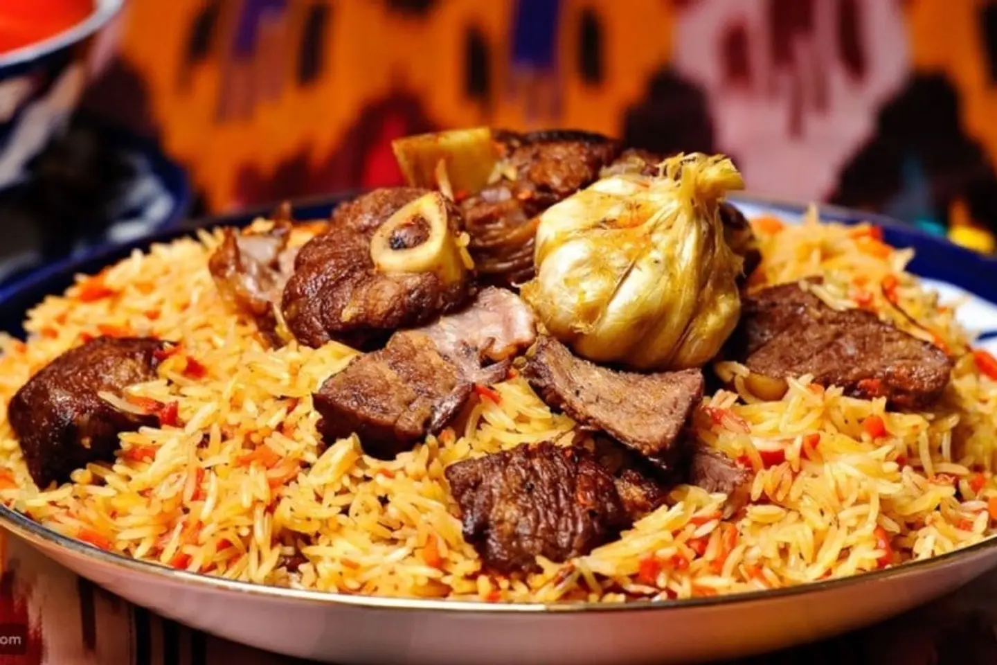 لحم كامل مع أرز