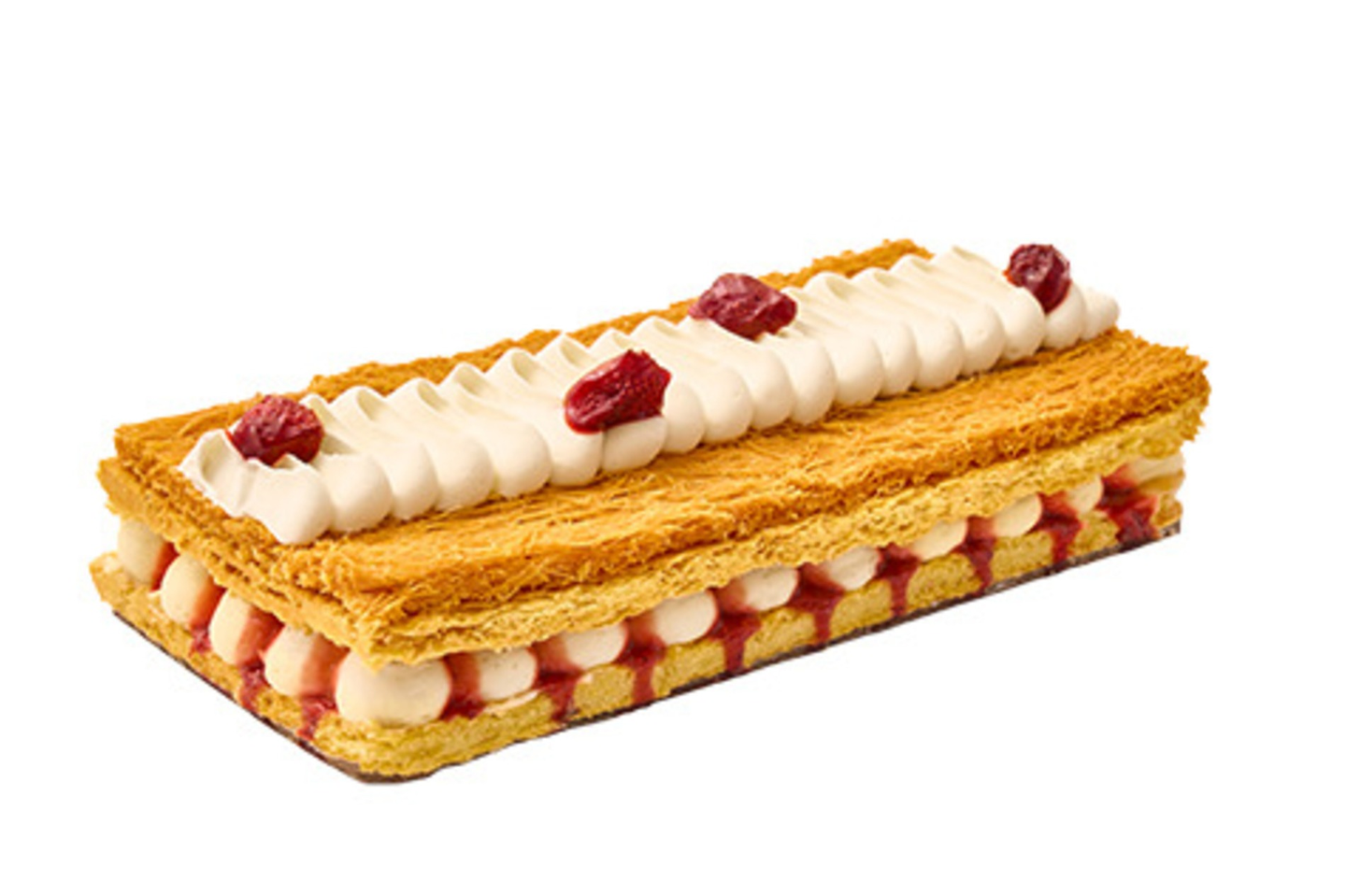Strawberry Kunafa Mille Feuille