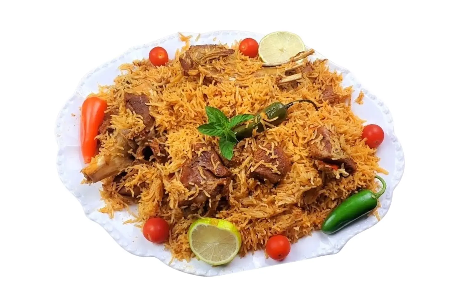 مضغوط عمشة لحم غنم نفر ارز احمر