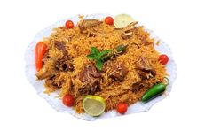 مضغوط عمشة لحم غنم نفر ارز احمر