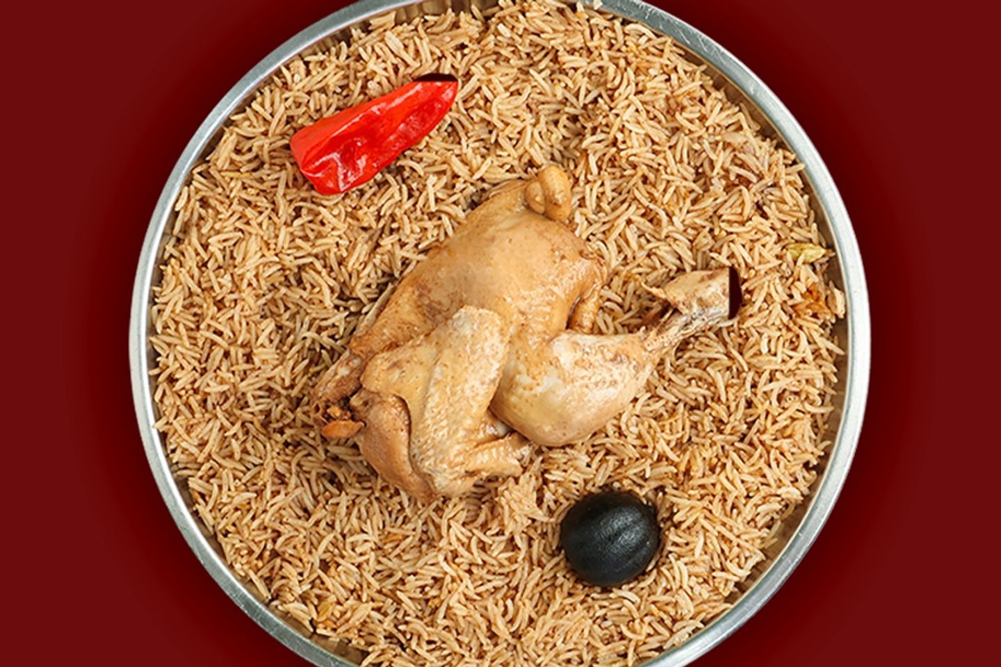 Compressed Half A Chicken Kabsa