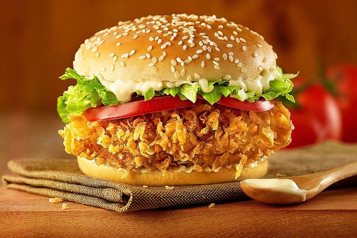 Crispy Chicken Burger Meal