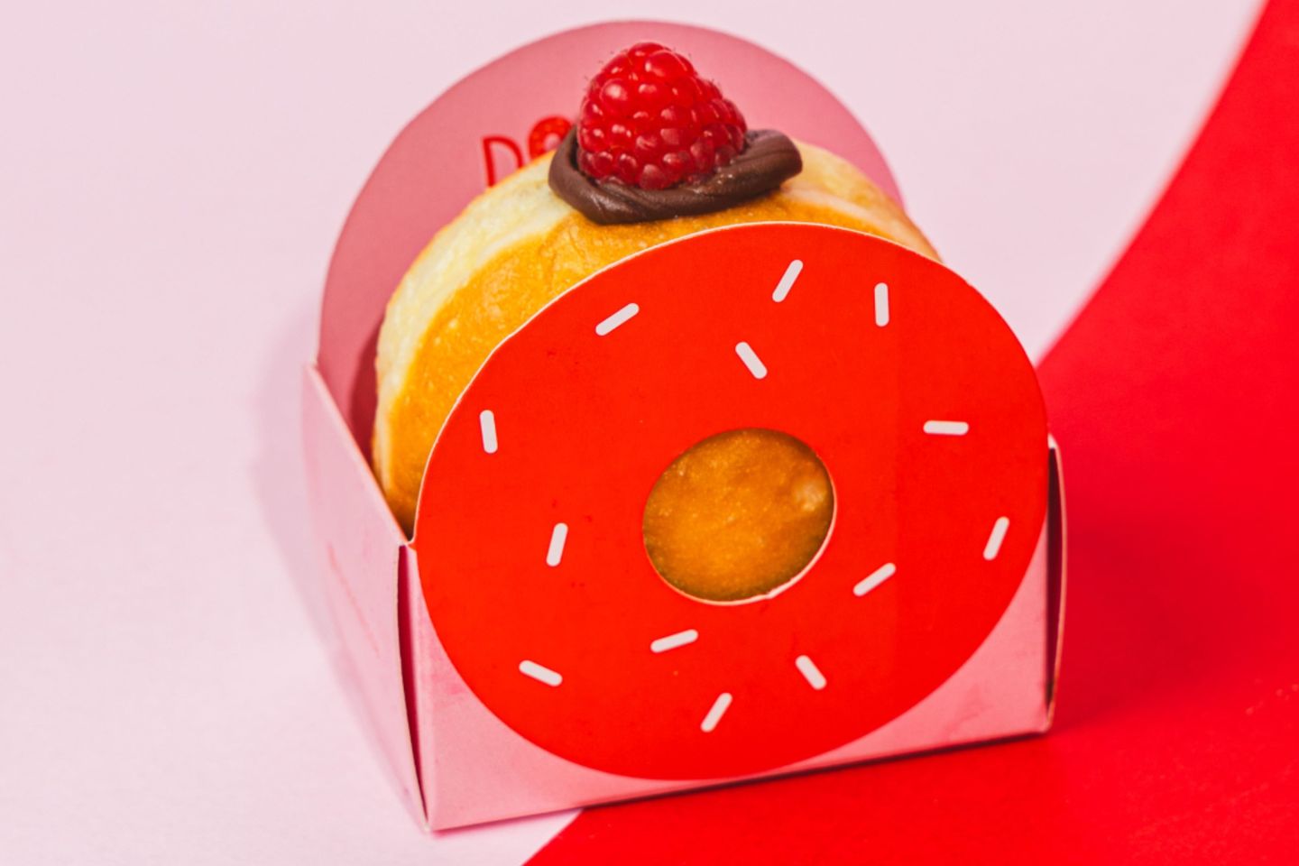 Raspberry Chocolate Donut