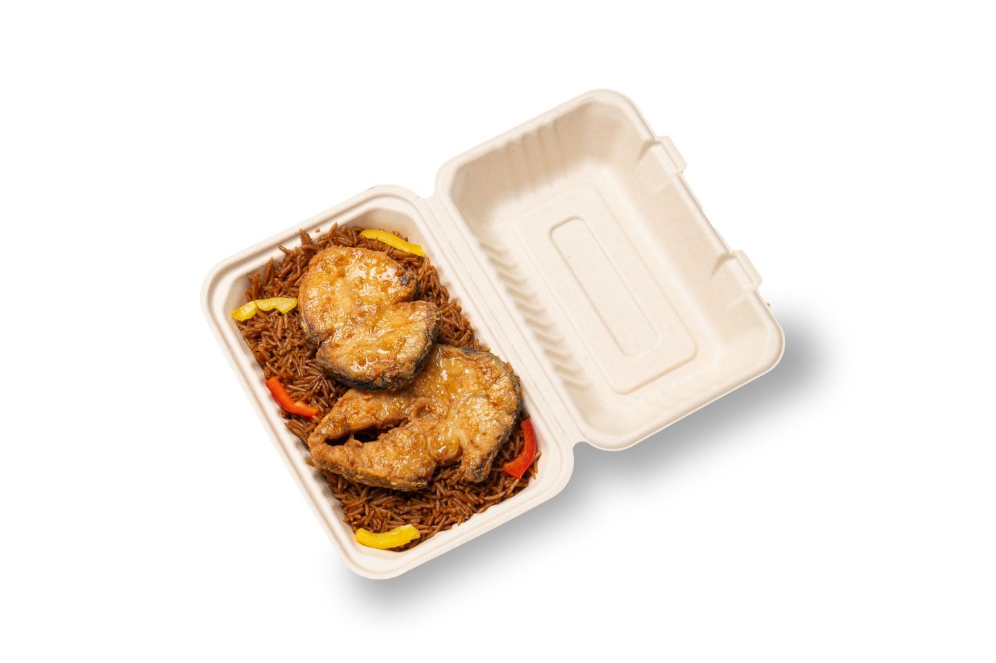 Grilled Kingfish Slices With Rice