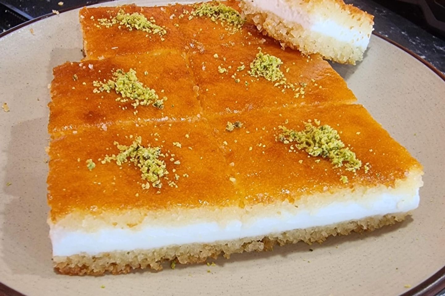 Basbousa With Fresh Cream - M