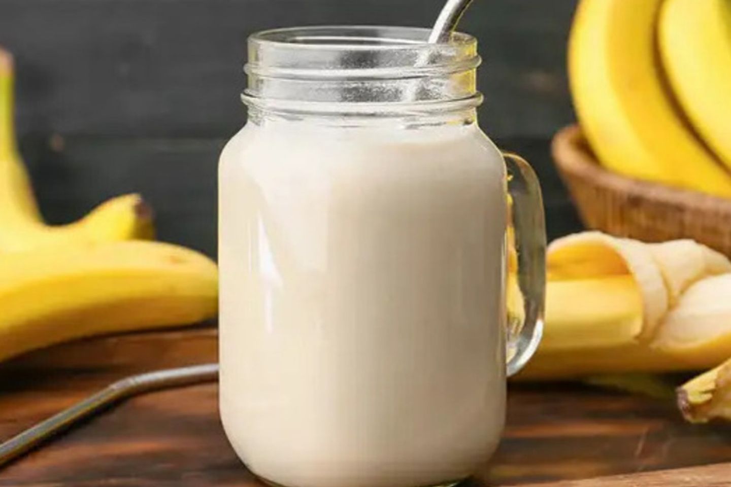 Banana With Milk Juice