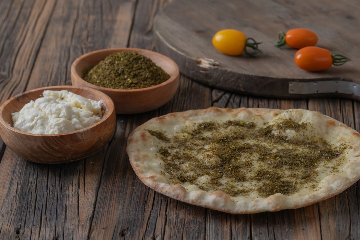 فطيرة جبن بالزعتر