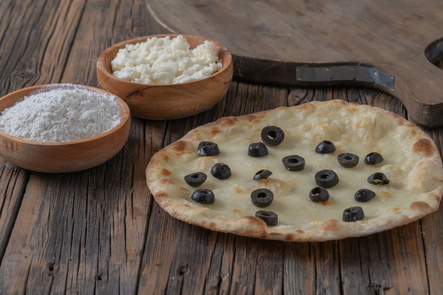 فطيرة جبن بالزيتون