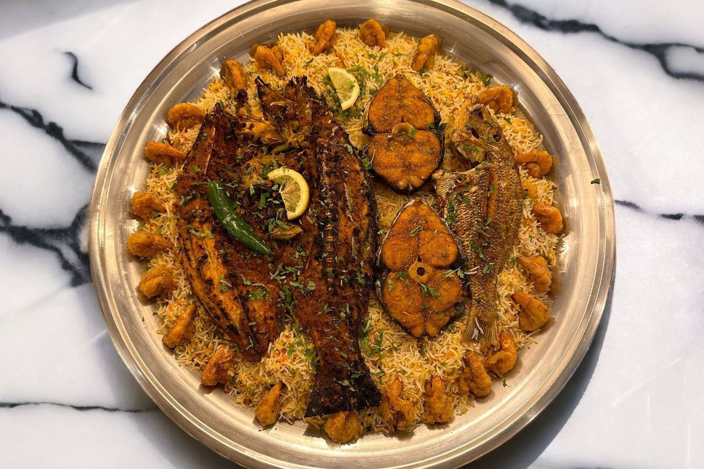 وجبة عروسة شعري كنعد روبيان